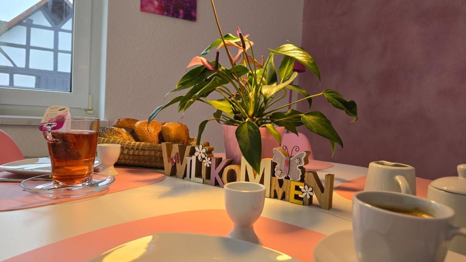 Happy Homes Pink - Up To 5 - Kueche - W-Lan - Netflix - Honig - Badewanne Nidda 外观 照片