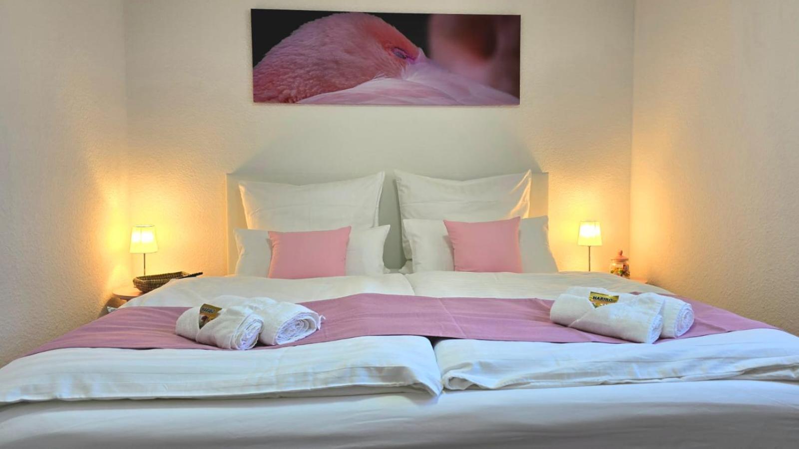 Happy Homes Pink - Up To 5 - Kueche - W-Lan - Netflix - Honig - Badewanne Nidda 外观 照片